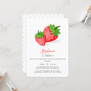 Strawberry Patch Invitation