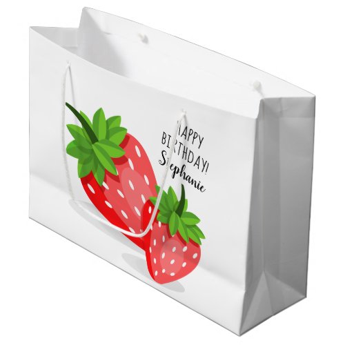 Strawberry Patch Large Gift Bag