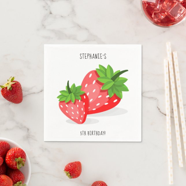 Strawberry Patch Napkins (Insitu)