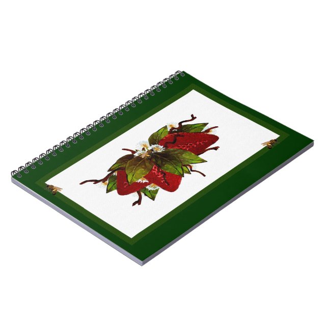 Strawberry Patch Notebook (Left Side)