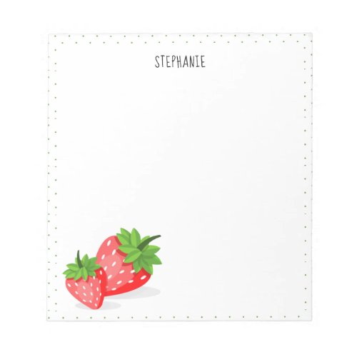 Strawberry Patch Notepad
