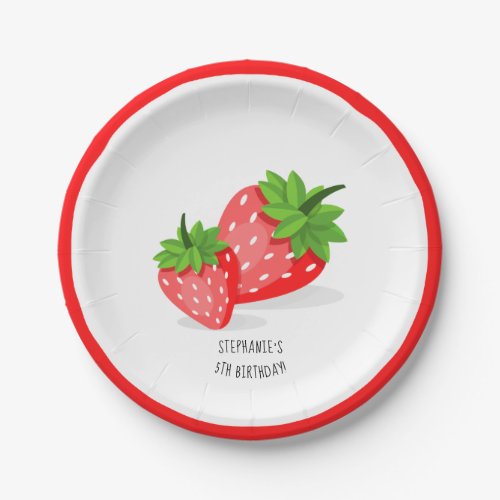 Strawberry Patch Paper Plates