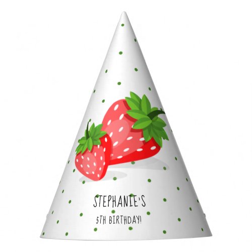 Strawberry Patch Party Hat