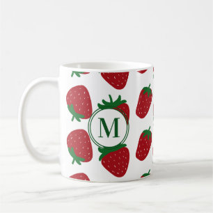Strawberry Patten Initial Mug