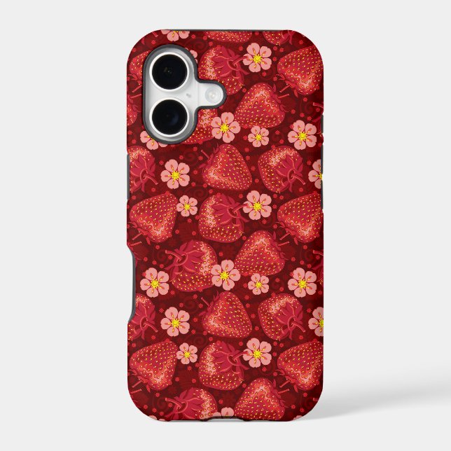 Strawberry Pattern 2 2 Iphone Case (Back)