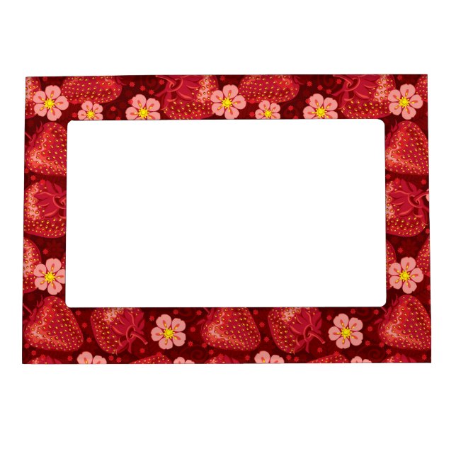 Strawberry Pattern 2 2 Magnetic Frame (Front)