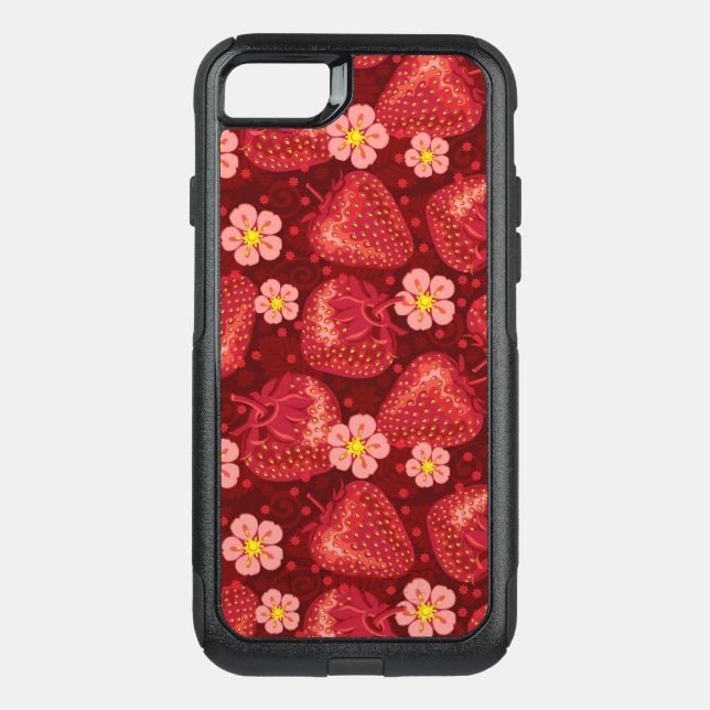 Strawberry Pattern 2 2 Otterbox iPhone Case (Back)