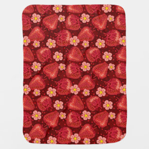 Strawberry Pattern 2 2 Receiving Blanket