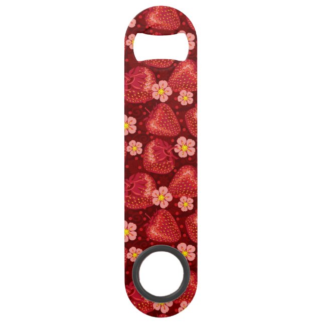 Strawberry Pattern 2 2 Speed Bottle Opener (Front)