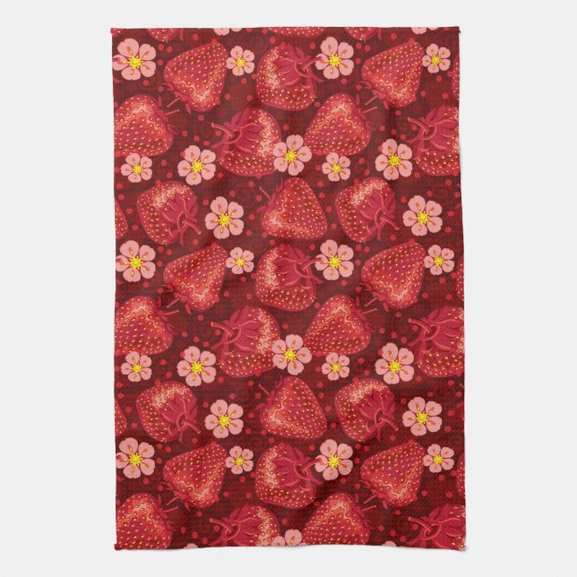 Strawberry Pattern 2 2 Towel (Vertical)
