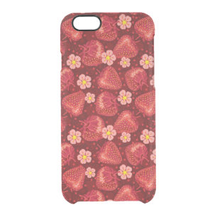 Strawberry Pattern 2 2 Clear iPhone 6/6S Case
