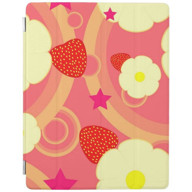 Strawberry Pattern 2 iPad Smart Cover (Front)