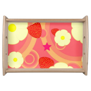 Strawberry Pattern 2 Serving Tray