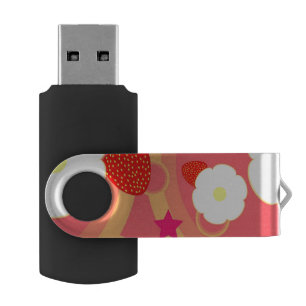 Strawberry Pattern 2 USB Flash Drive
