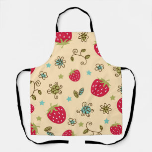 Strawberry pattern apron
