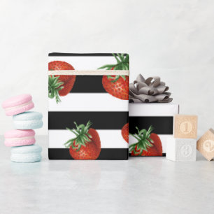 Strawberry Pattern Baby Shower  Wrapping Paper