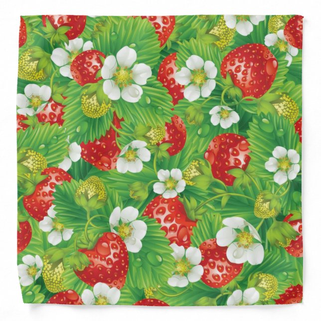 Strawberry pattern bandana (Front)