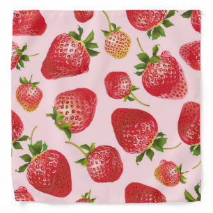 Strawberry pattern bandana