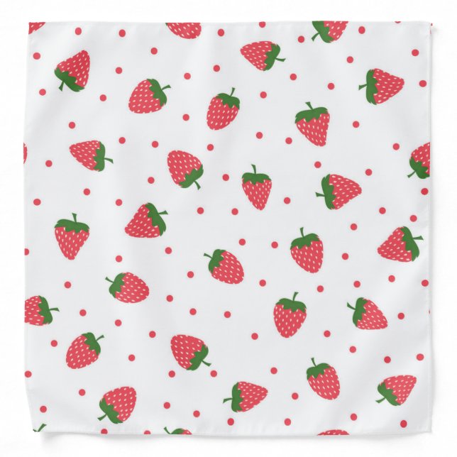 Strawberry pattern bandana (Front)
