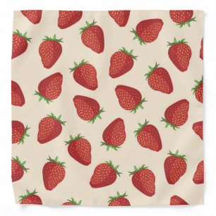 Strawberry pattern bandana
