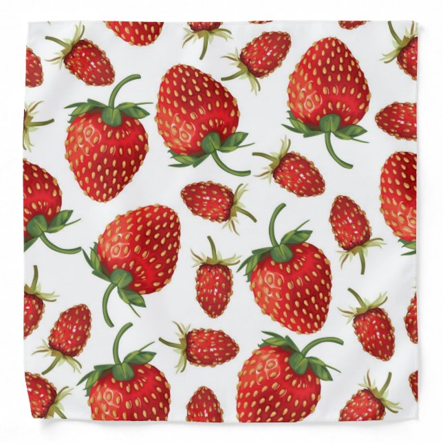 Strawberry pattern bandana (Front)