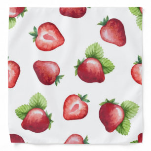 Strawberry pattern bandana