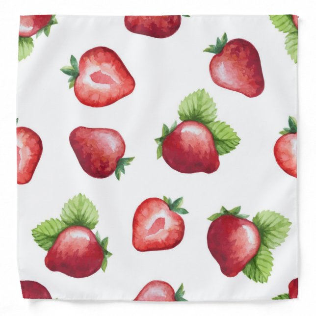 Strawberry pattern bandana (Front)