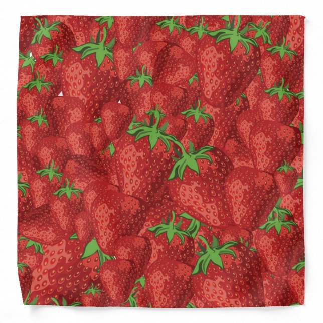 Strawberry pattern bandana (Front)