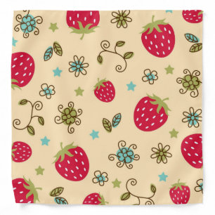 Strawberry pattern bandana
