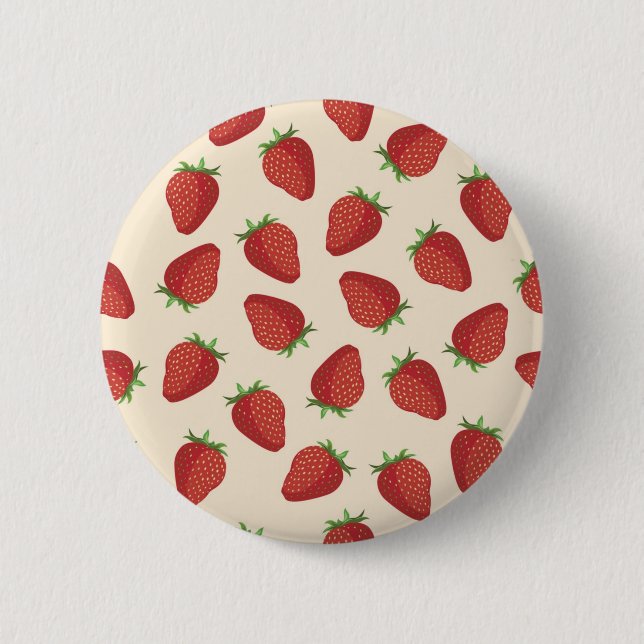 Strawberry pattern button (Front)