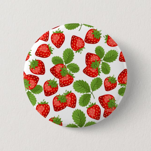 Strawberry pattern button (Front)