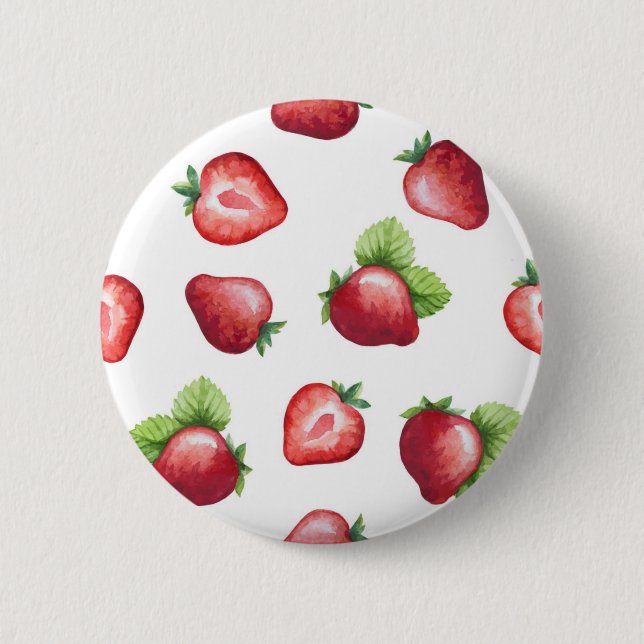 Strawberry pattern button (Front)