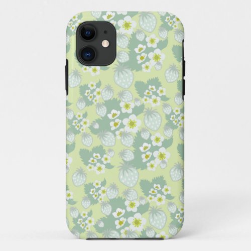 Strawberry pattern iPhone 11 case