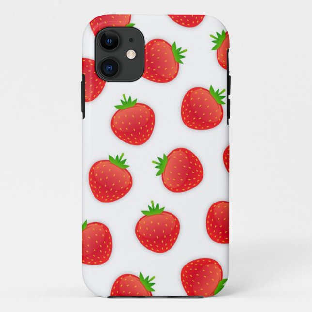 Strawberry pattern Case-Mate iPhone case (Back)