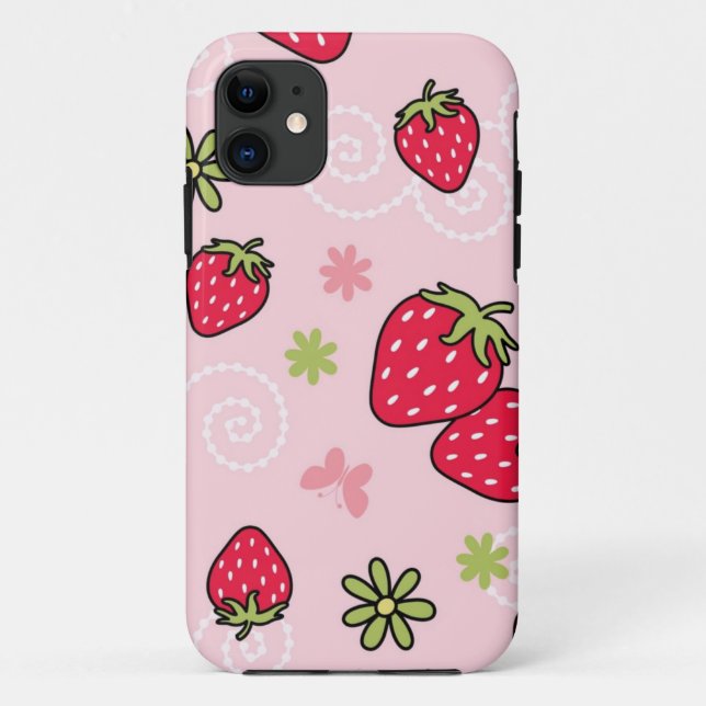 Strawberry pattern Case-Mate iPhone case (Back)