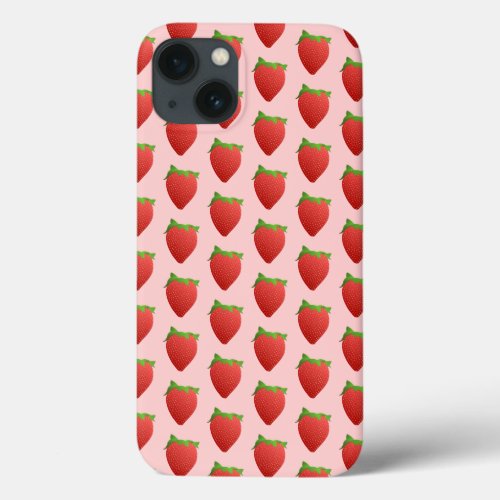 Strawberry Pattern  iPhone 13 Case