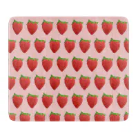 Strawberry Glass Cutting Board Dishwasher Safe Made in USA