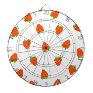 strawberry pattern dart board