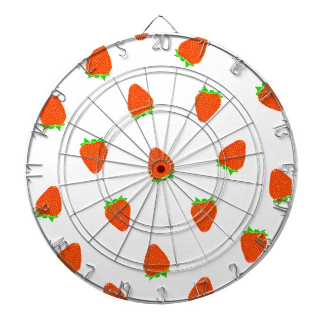 strawberry pattern dart board (Front)