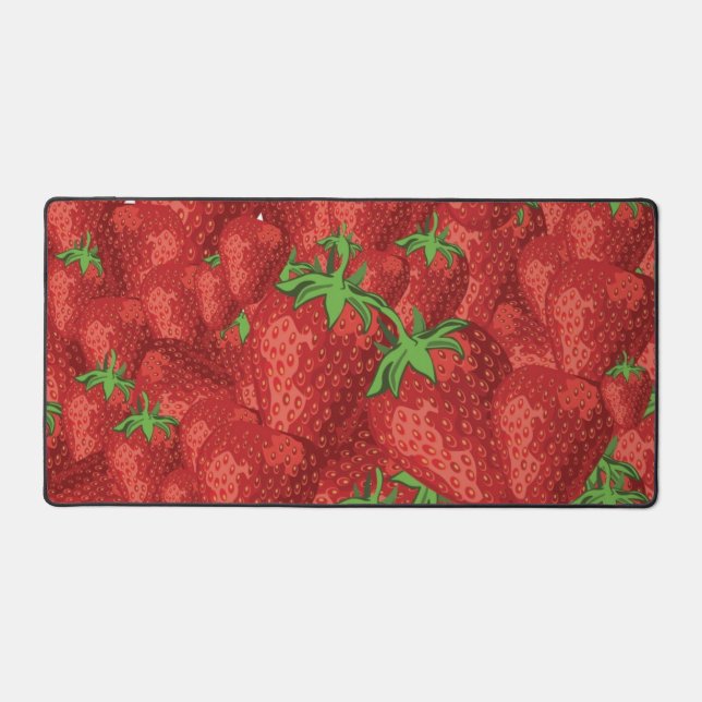 Strawberry pattern desk mat (Front)