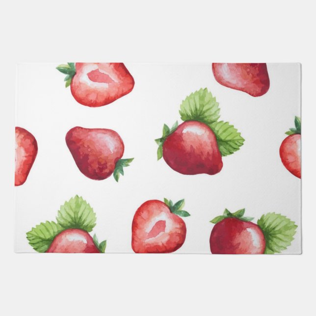 Strawberry pattern doormat (Front)