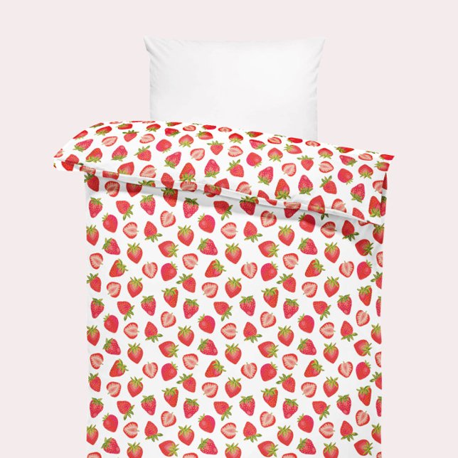 Strawberry Pattern Duvet Cover (Creator Uploaded)