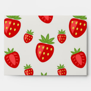 Strawberry pattern envelope