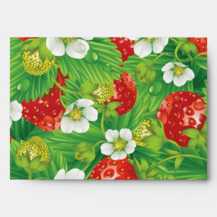 Strawberry pattern envelope