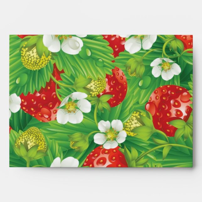Strawberry pattern envelope (Front)