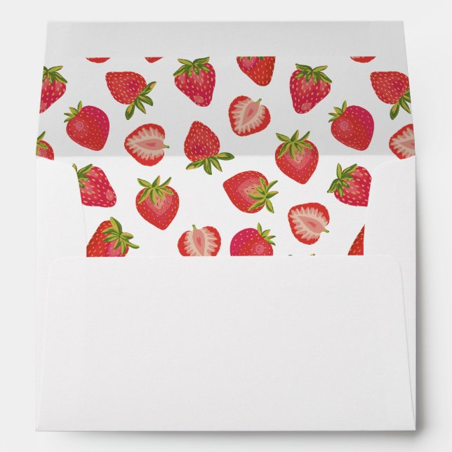 Strawberry Pattern Envelope (Back (Bottom))