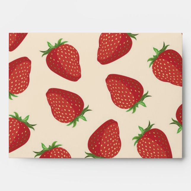 Strawberry pattern envelope (Front)