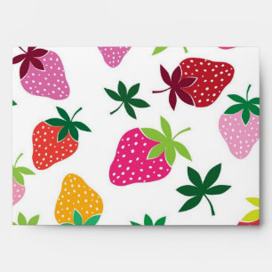 Strawberry pattern envelope