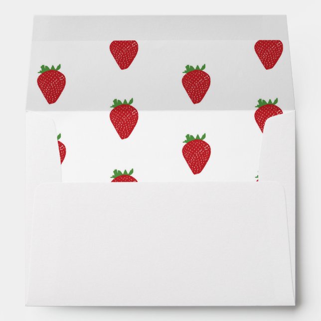 Strawberry Pattern Envelope (Back (Bottom))