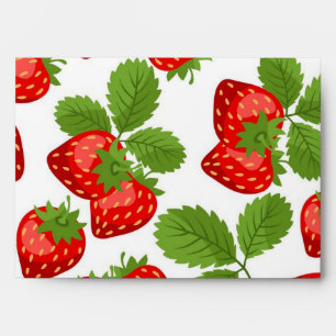 Strawberry pattern envelope